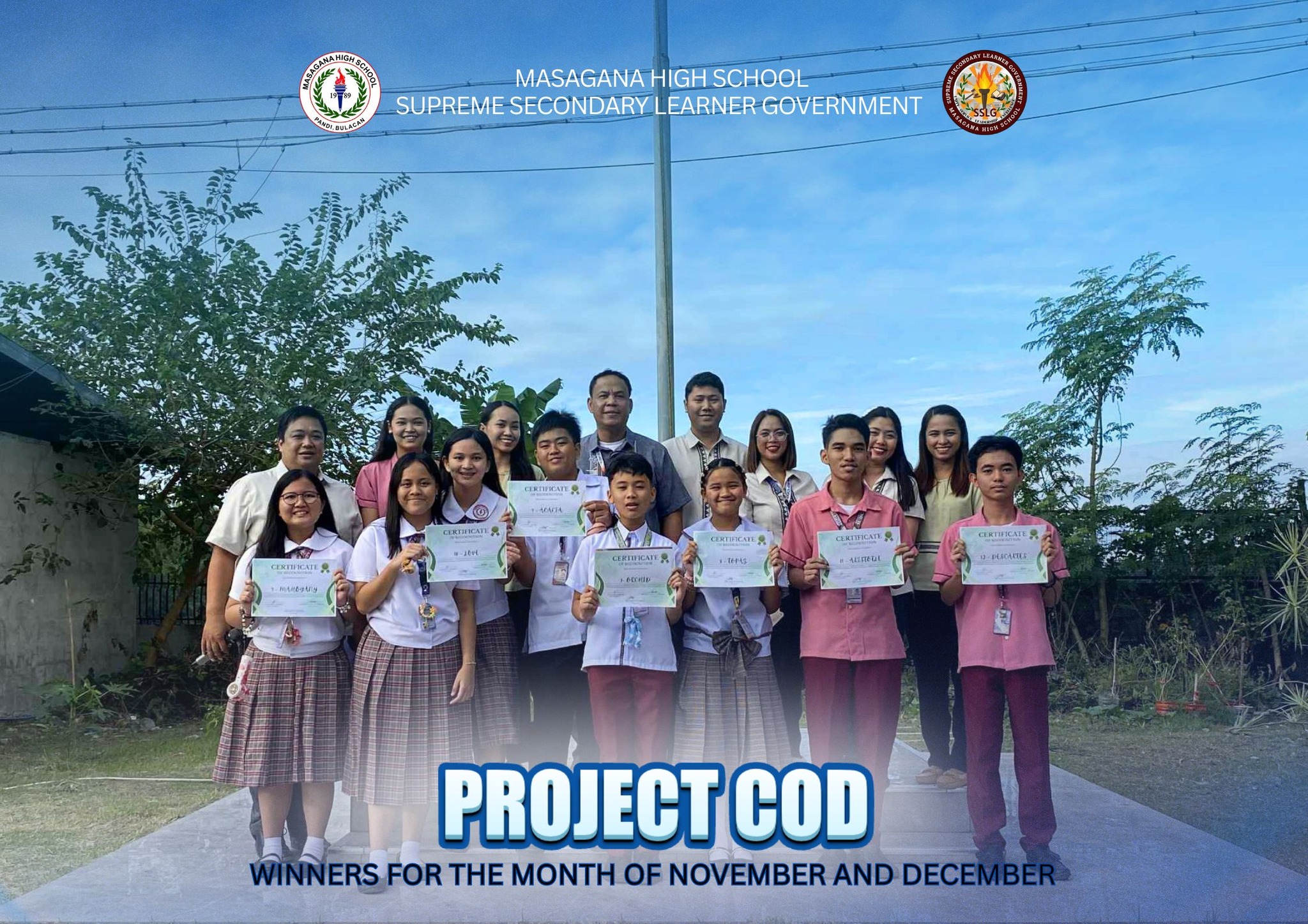 MHS - Congratulations to the Project COD (Care of Dump) Winners for the ...