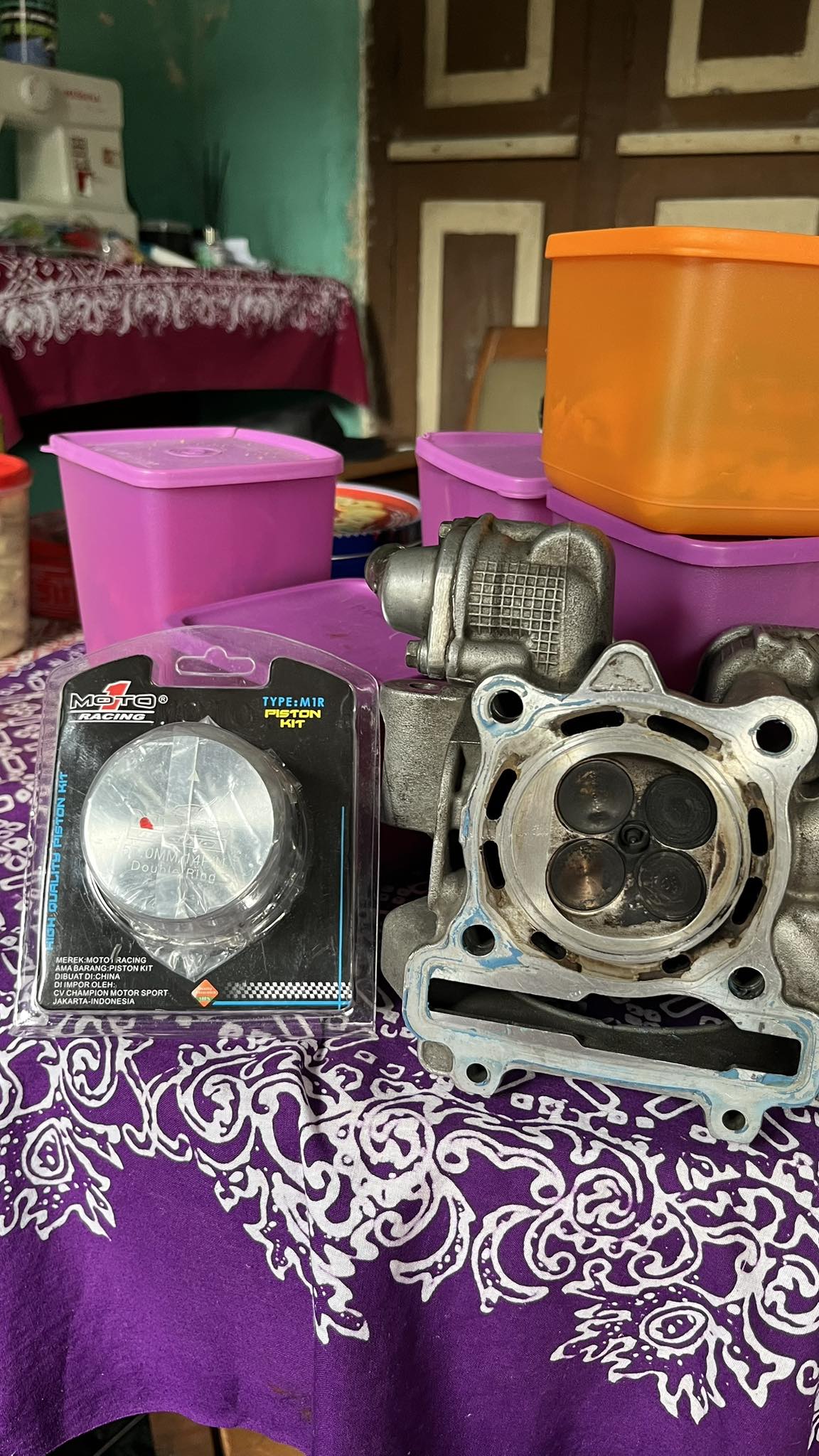 Custom Motorcycle Head and Piston Specifications for MX King