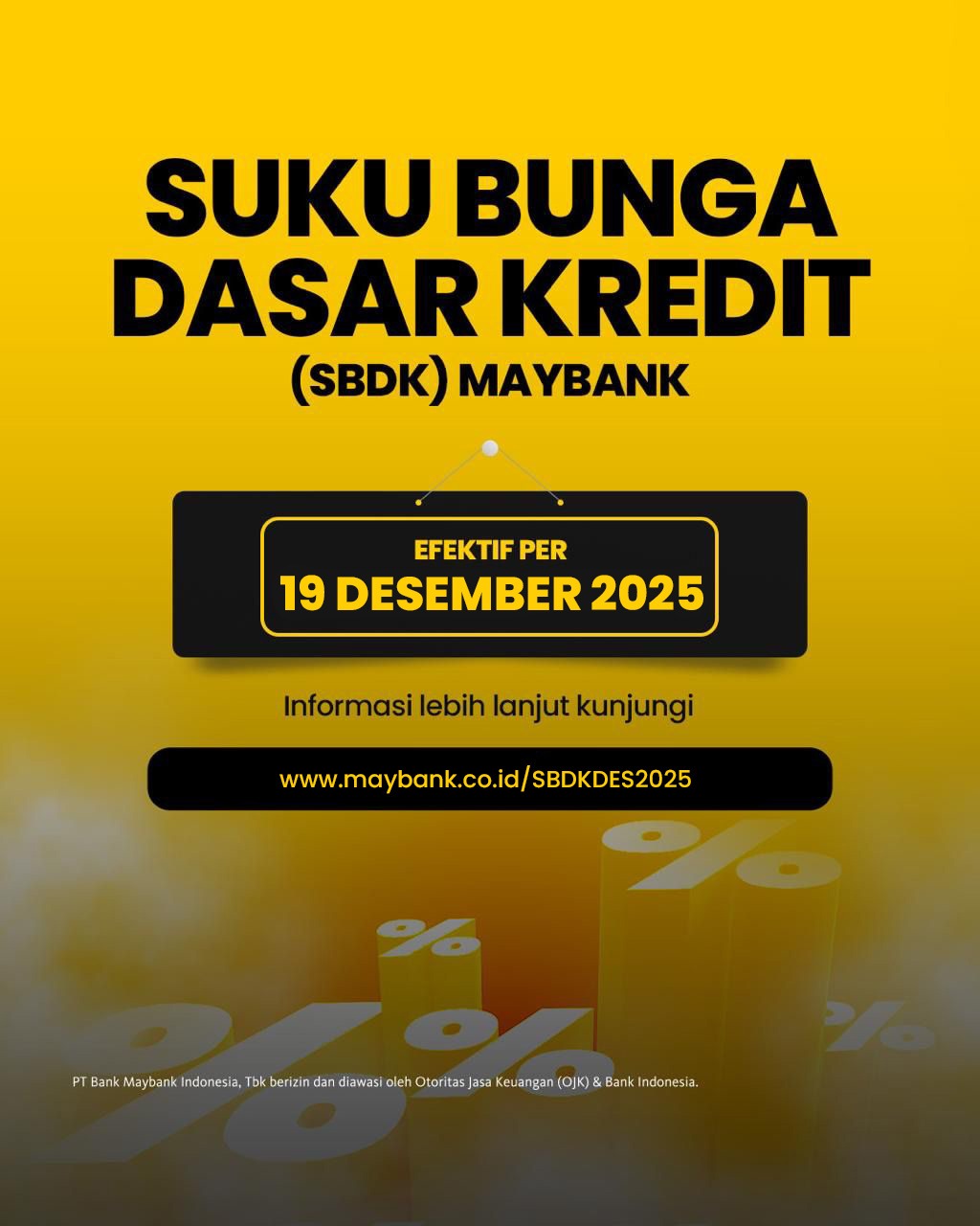 Maybank - Informasi Suku Bunga Dasar Kredit (SBDK) yang... | Facebook