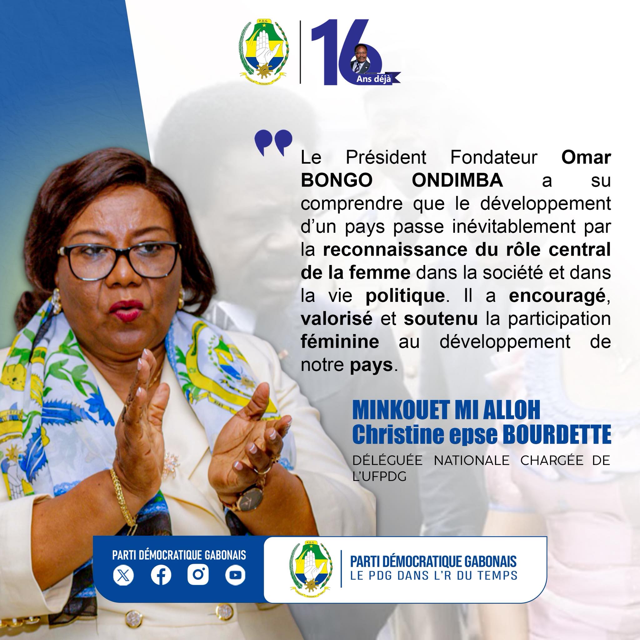Parti Démocratique... - Parti Démocratique Gabonais (PDG)