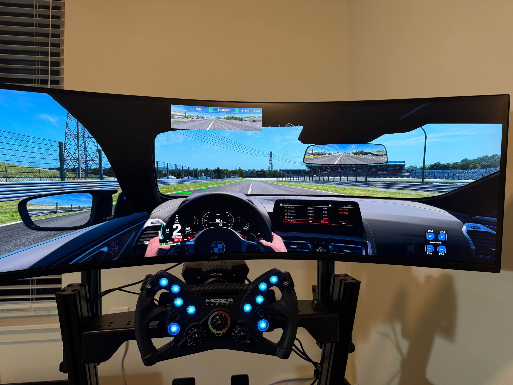 Professional Sim Racing Setup - Weight Lifting Machines & Racks ...