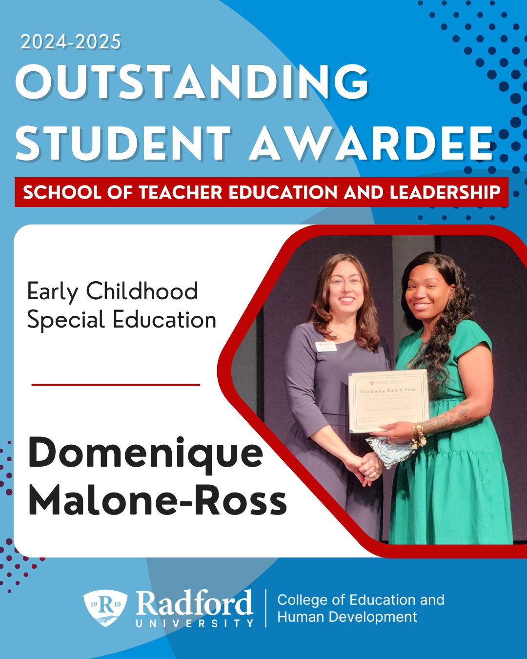 Congratulations to the 2024-2025 Outstanding Student Award recipients ...