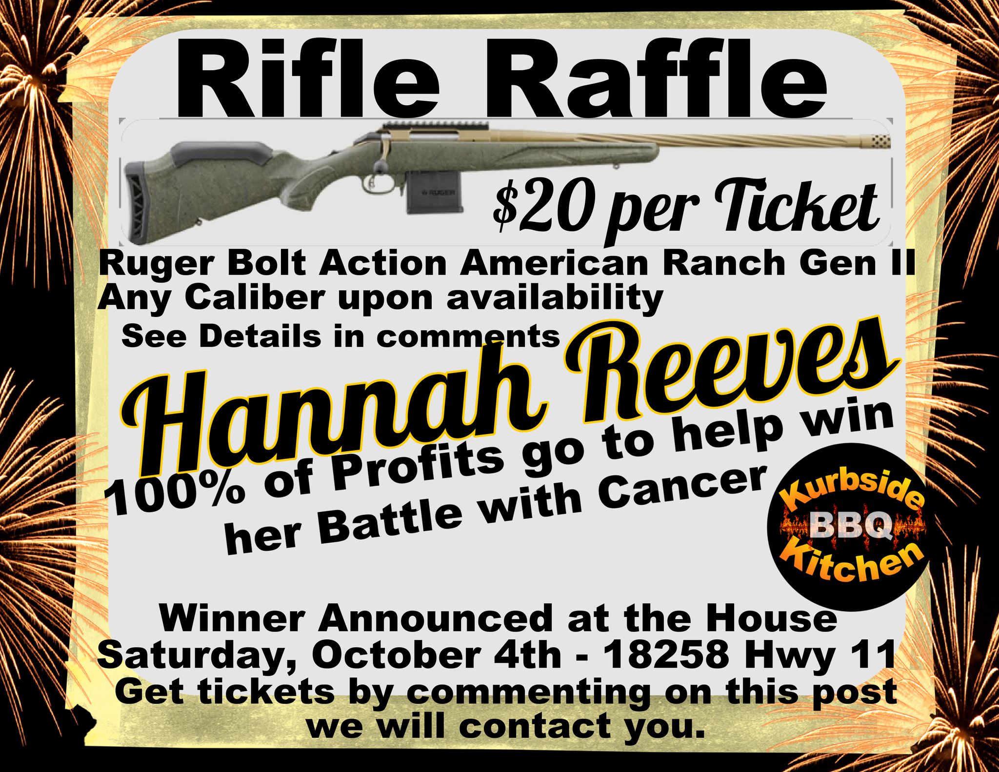 Kurbside - Help Hannah Reeves — Raffle for a Ruger American Ranch (Gen ...
