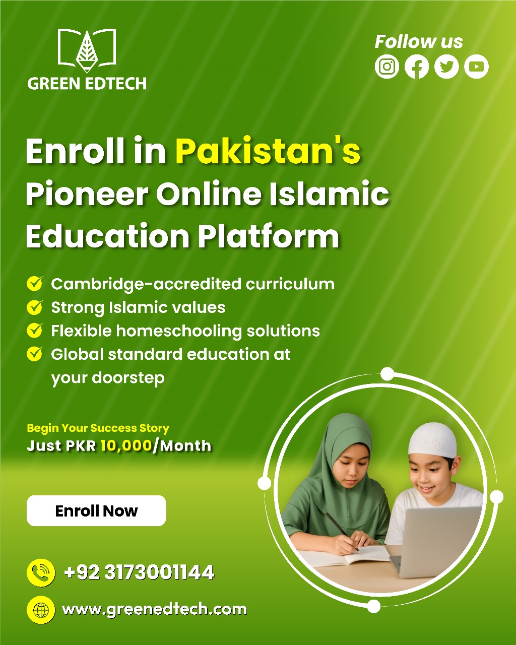 Green - Enrollments Now Open at Green EdTech! Green EdTech is proud to ...