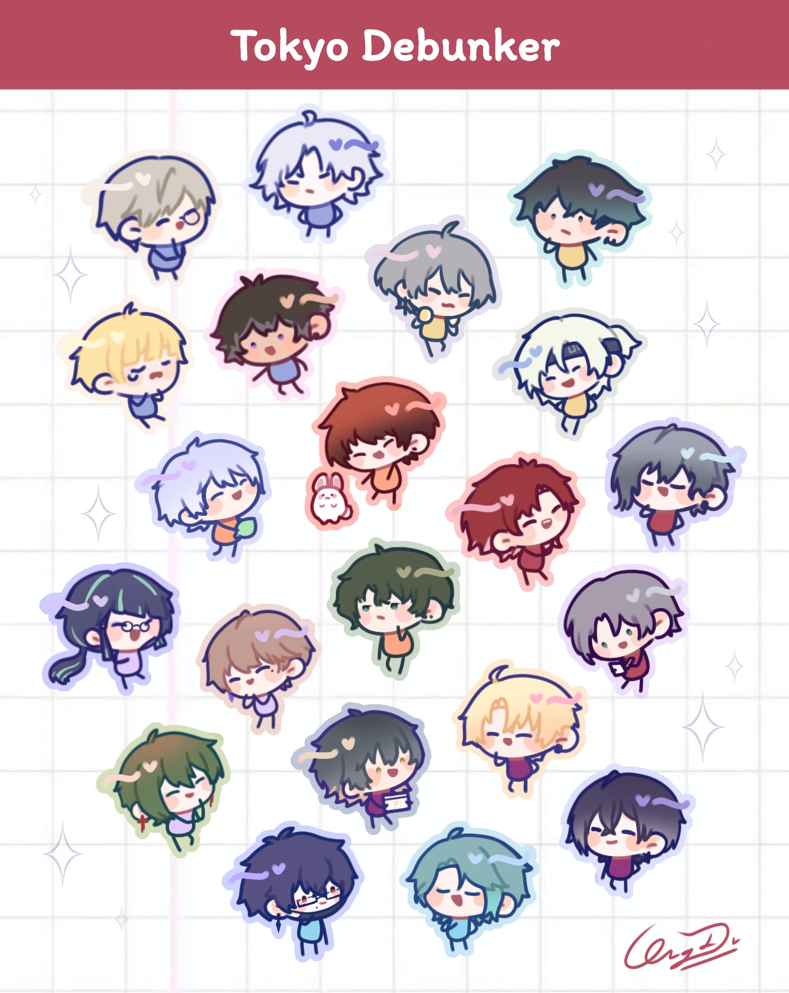 Chibi Tokyo Debunker!! 😋✨️ #TokyoDebunker #Myart