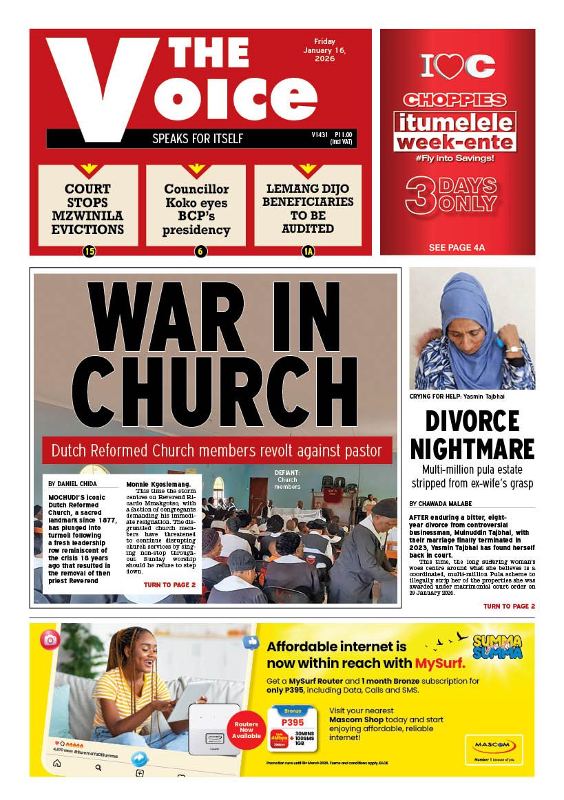 🚨 Hot off the press! 🚨 Grab... - The Voice Newspaper Botswana | Facebook