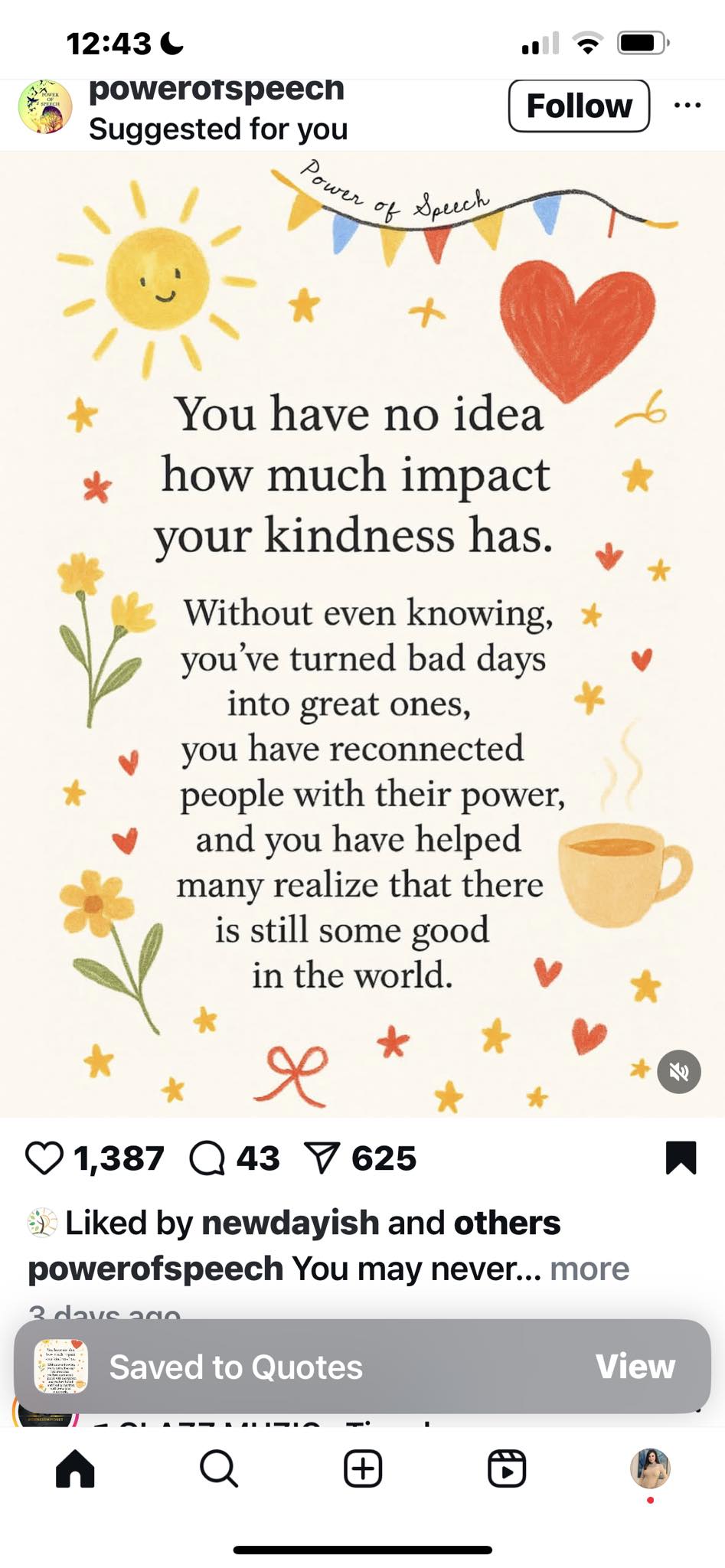 Sharon - You may never know the full impact of your presence in someone ...