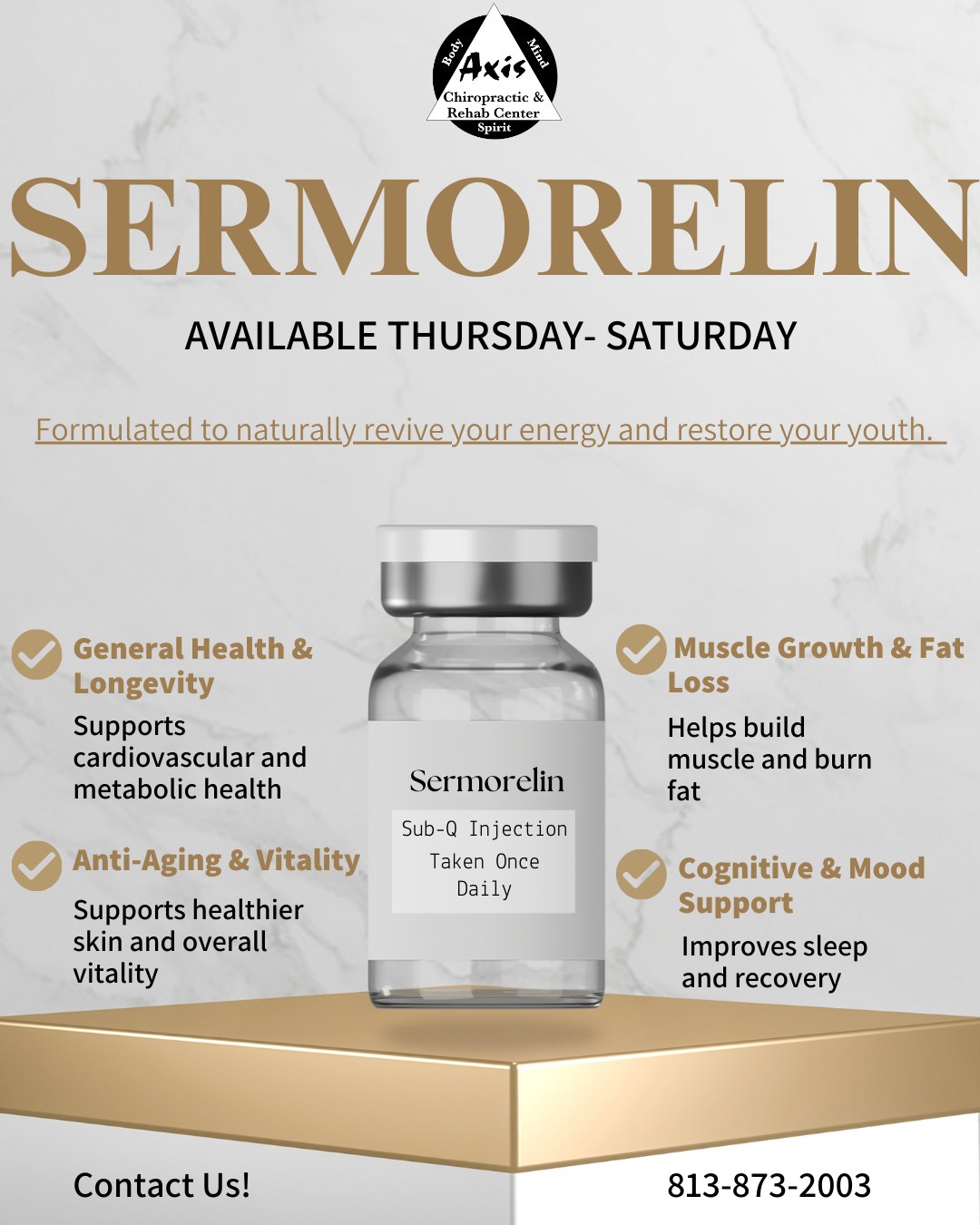 aai rejuvenation clinic testosterone sermorelin hgh ipamorelin ✨ Therapy ✨ Looking to improve sleep, boost energy, enhance recovery, and support lean muscle growth? Sermorelin works by stimulating your body's natural growth hormone production to help you feel revitalized smooth radiant skin Turn off the lights Package:3 Pack