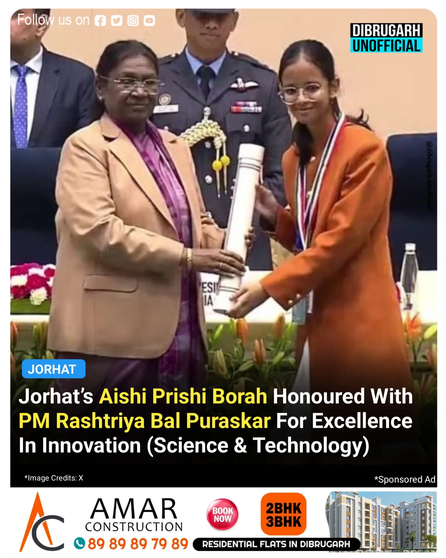 Dibrugarh - #jorhat : Aishi Prisha Borah, a 14-year-old student ...