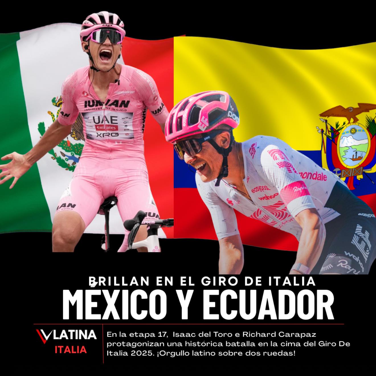 Giro d'Italia | 🇲🇽🇪🇨 ISAAC DEL... - Visión Latina Digital | Facebook