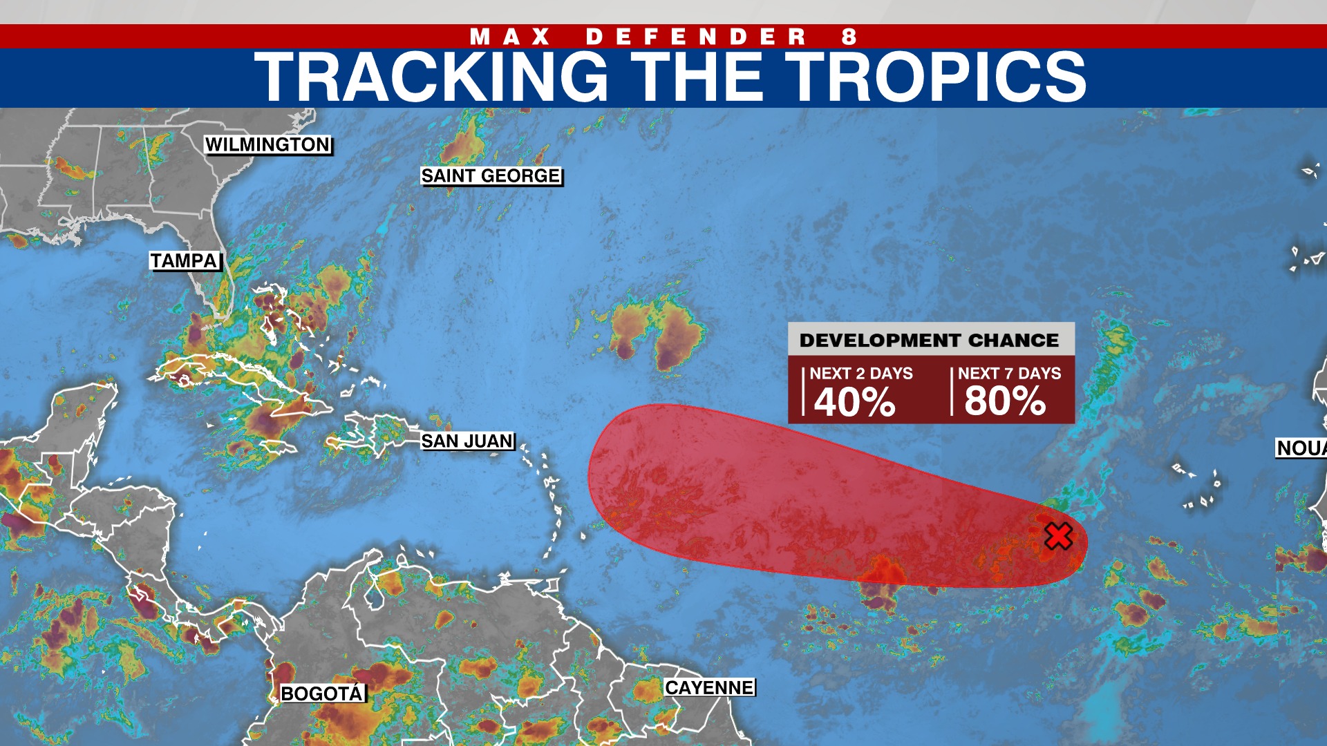 WFLA - TRACKING THE TROPICS | A tropical wave located over the eastern ...