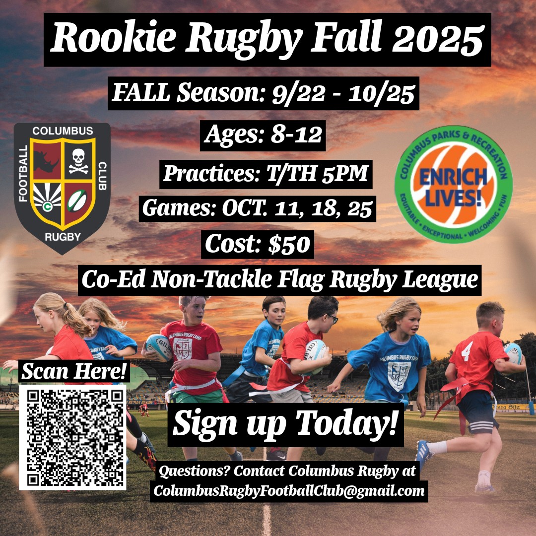 Columbus - Rookie Rugby is back for Fall 2025! If you're child has ever ...