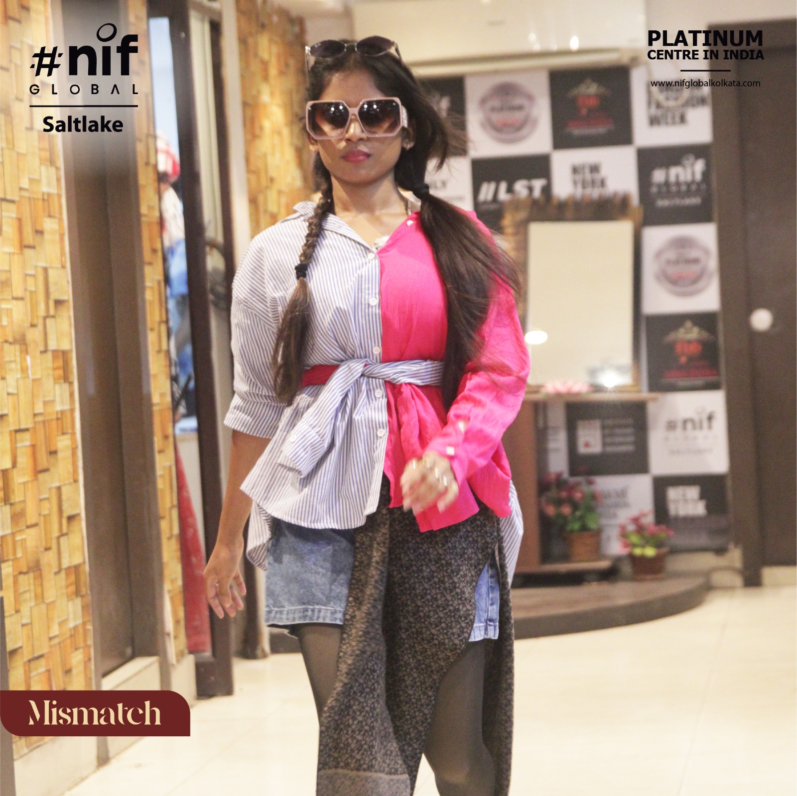 mismatch dress for ladies Midi & Tea Length