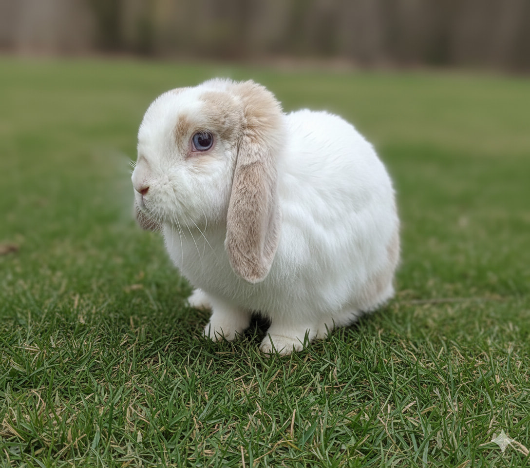 Fat - 🐰Meet beautiful blue-eyed Bauble! 🎄💝 Bauble is aptly named as she ...