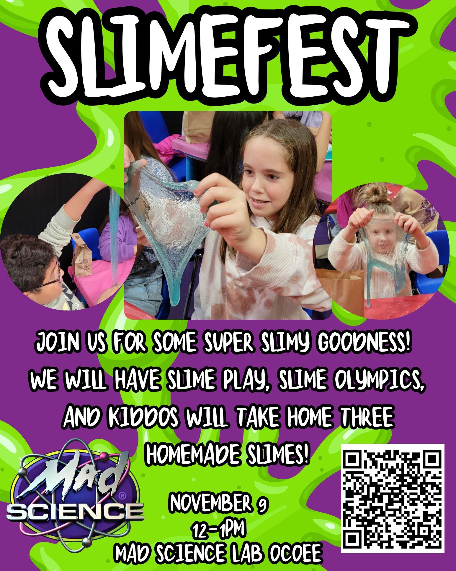 Mad Science - 🧪 SLIMEFEST is HERE! 🧪 For all young slime... | Facebook