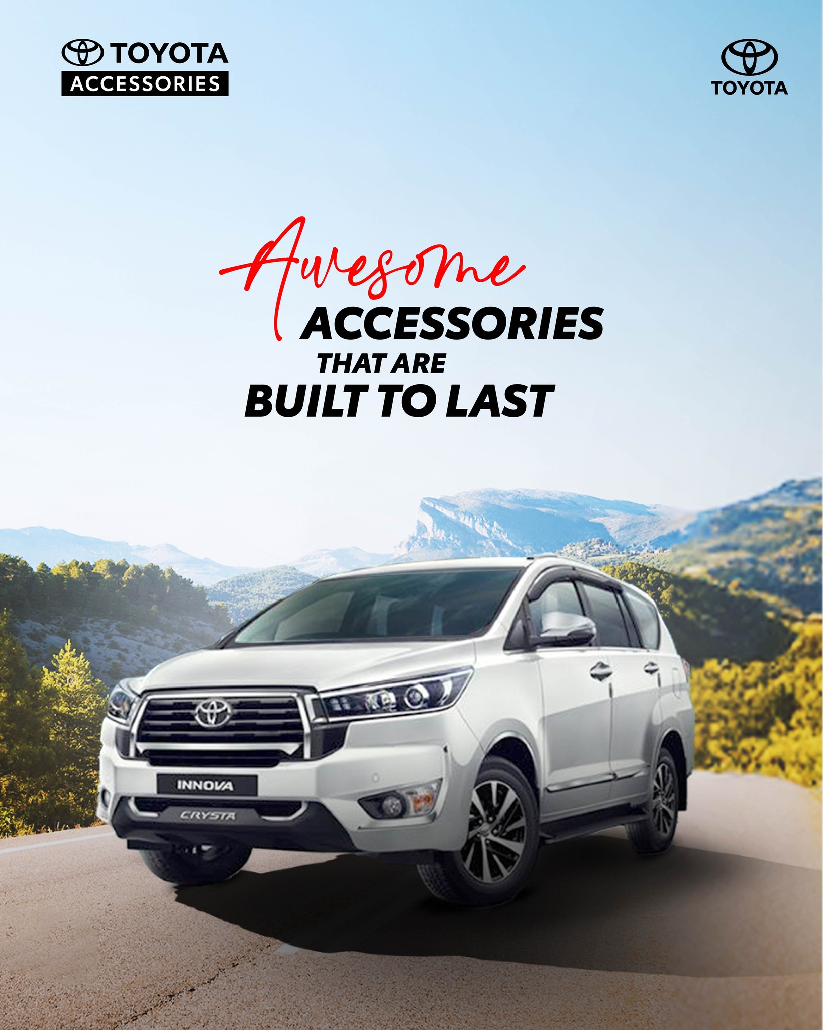 Complete your Toyota with genuine accessories. From stylish