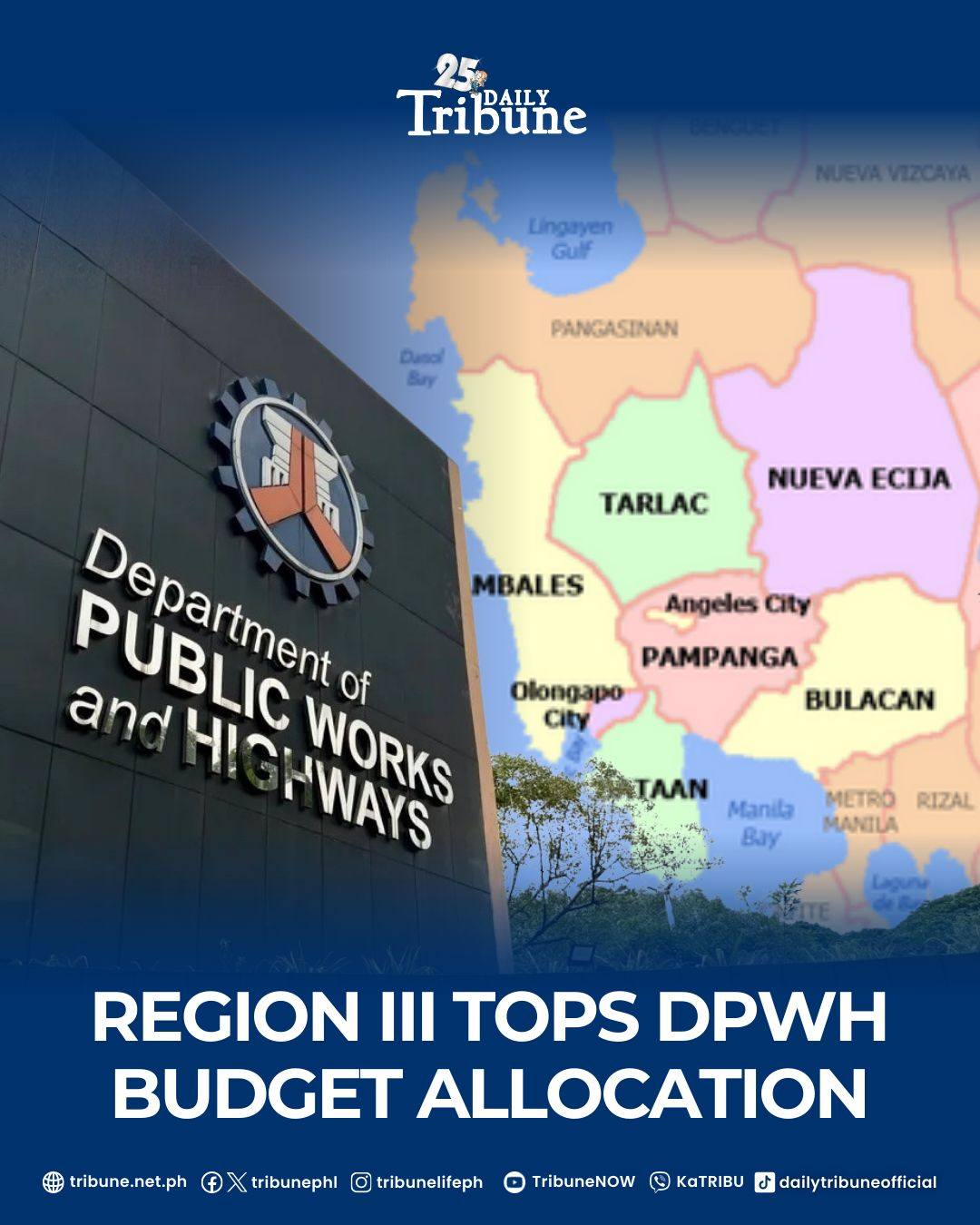 Daily - BIGGEST SLICE, CENTRAL LUZON Data on DPWH capital outlays from ...