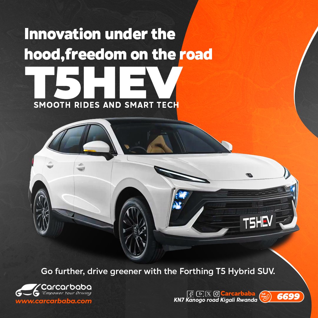 TV1 Rwanda - More Power, Less Fuel. Just 4.8L/100km fuel... | Facebook