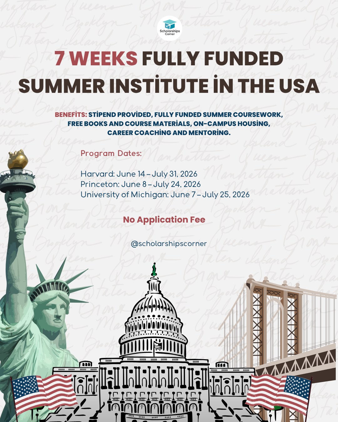 Scholarships - Fully Funded 7 weeks Junior Summer Institute 2026 in the ...