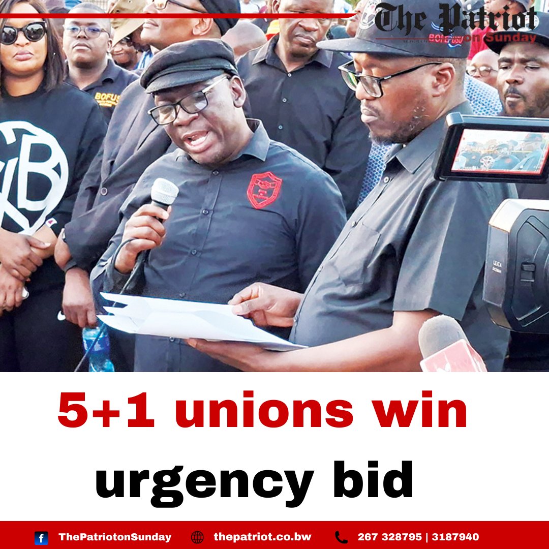 The Patriot - 5+1 unions win urgency bid Court of Appeal rules in the ...