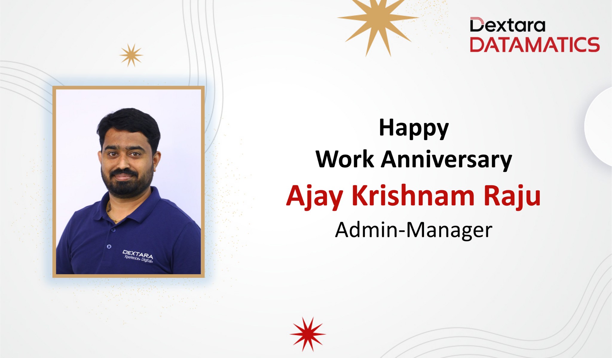 Dextara - Today, we celebrate the dedication and commitment of Ajay ...