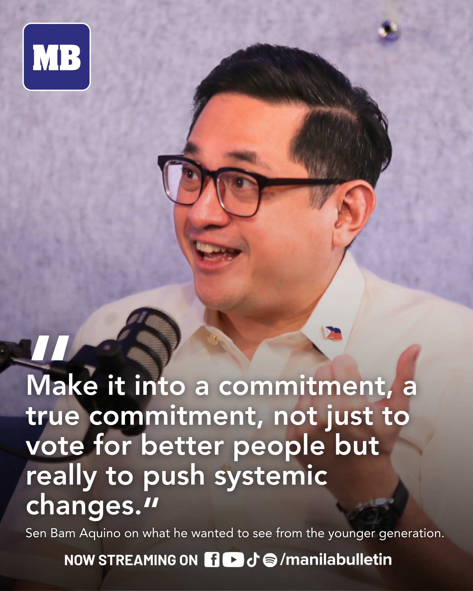 MANILA BULLETIN - “Make it into a commitment, a true... | Facebook