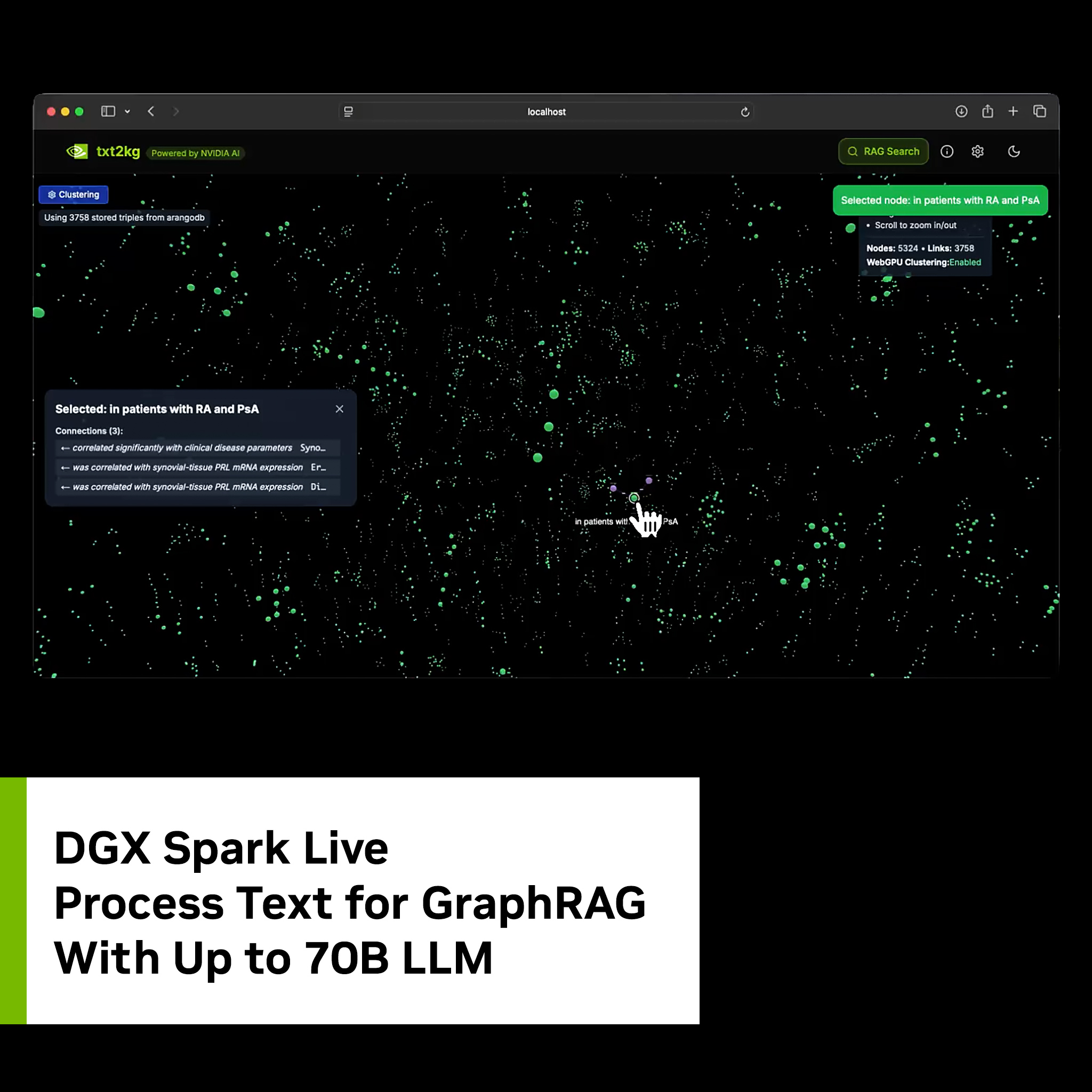 NVIDIA - New DGX Spark Livestream on Friday: Process Text for GraphRAG ...