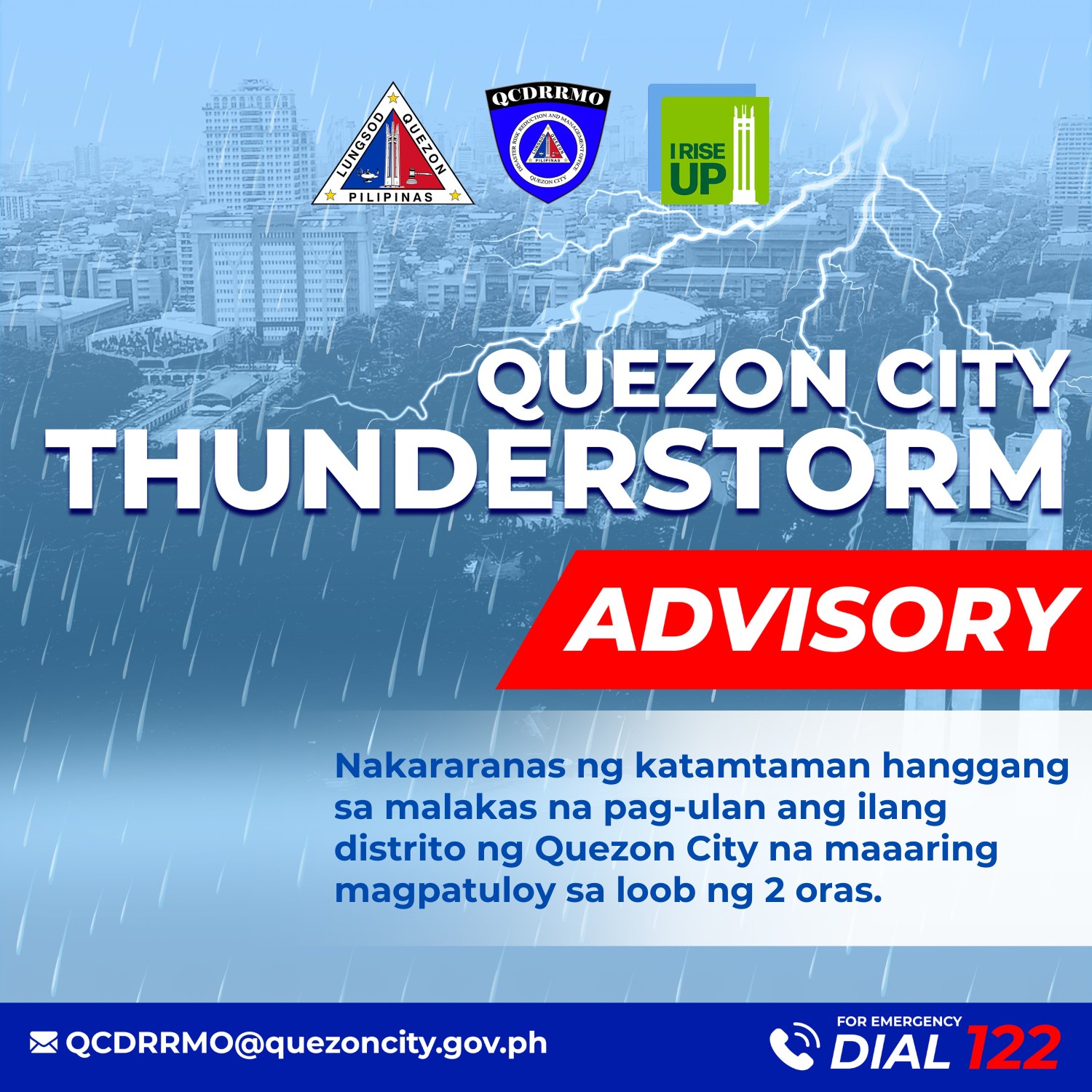 The Quezon City Disaster Risk Reduction and Management Office (QCDRRMO ...