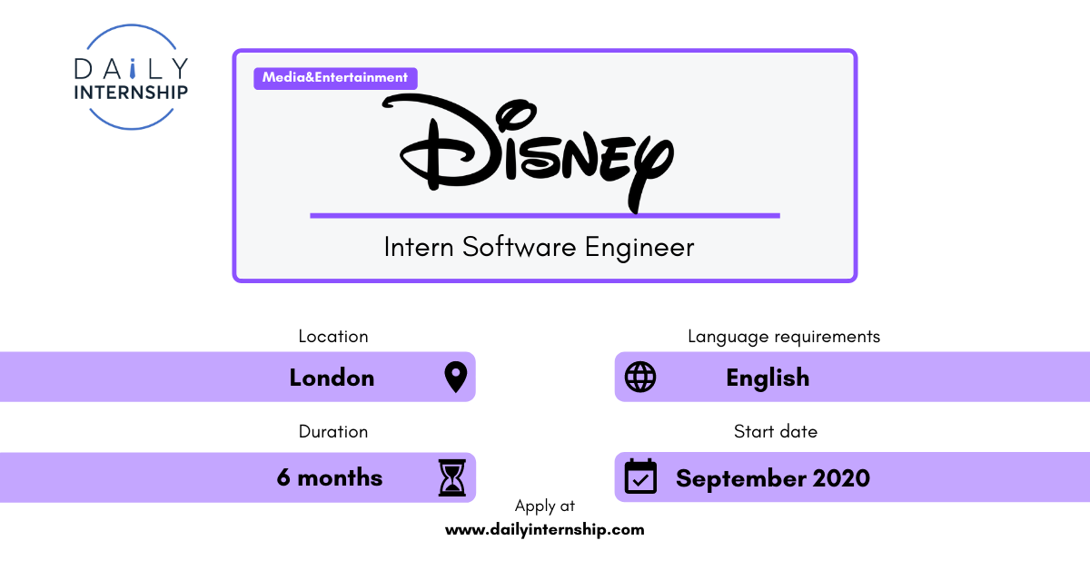 DailyInternship - Disney – Intern software engineer
