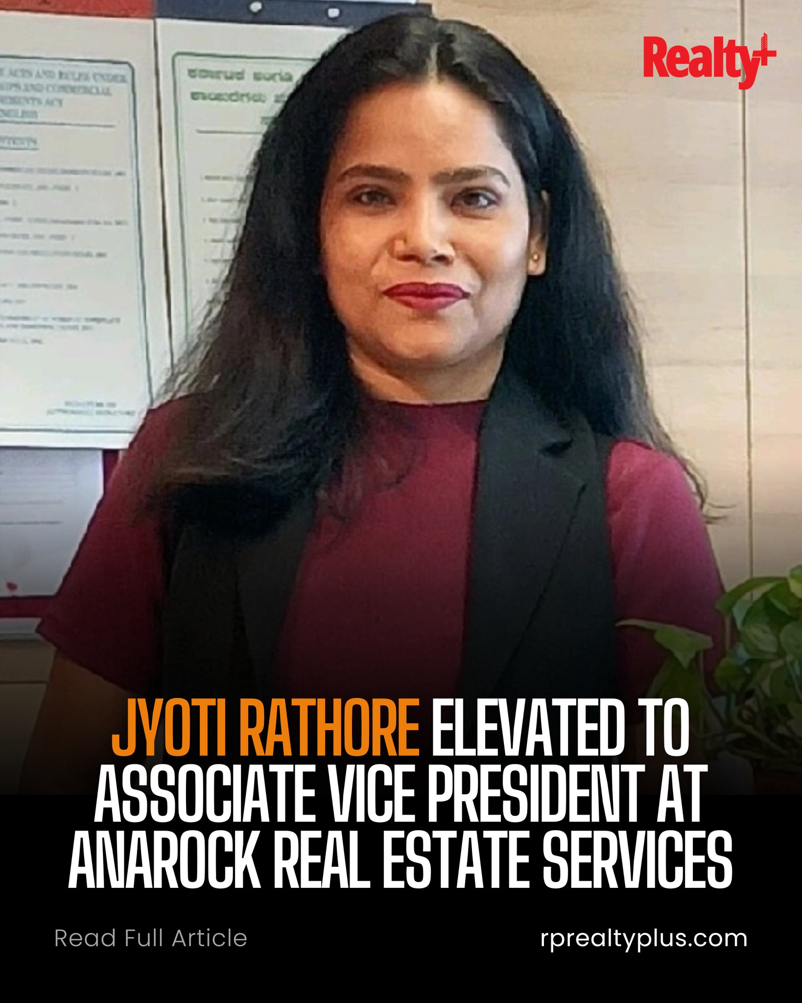 Realty+ - A milestone moment at ANAROCK as Jyoti Rathore steps into the ...