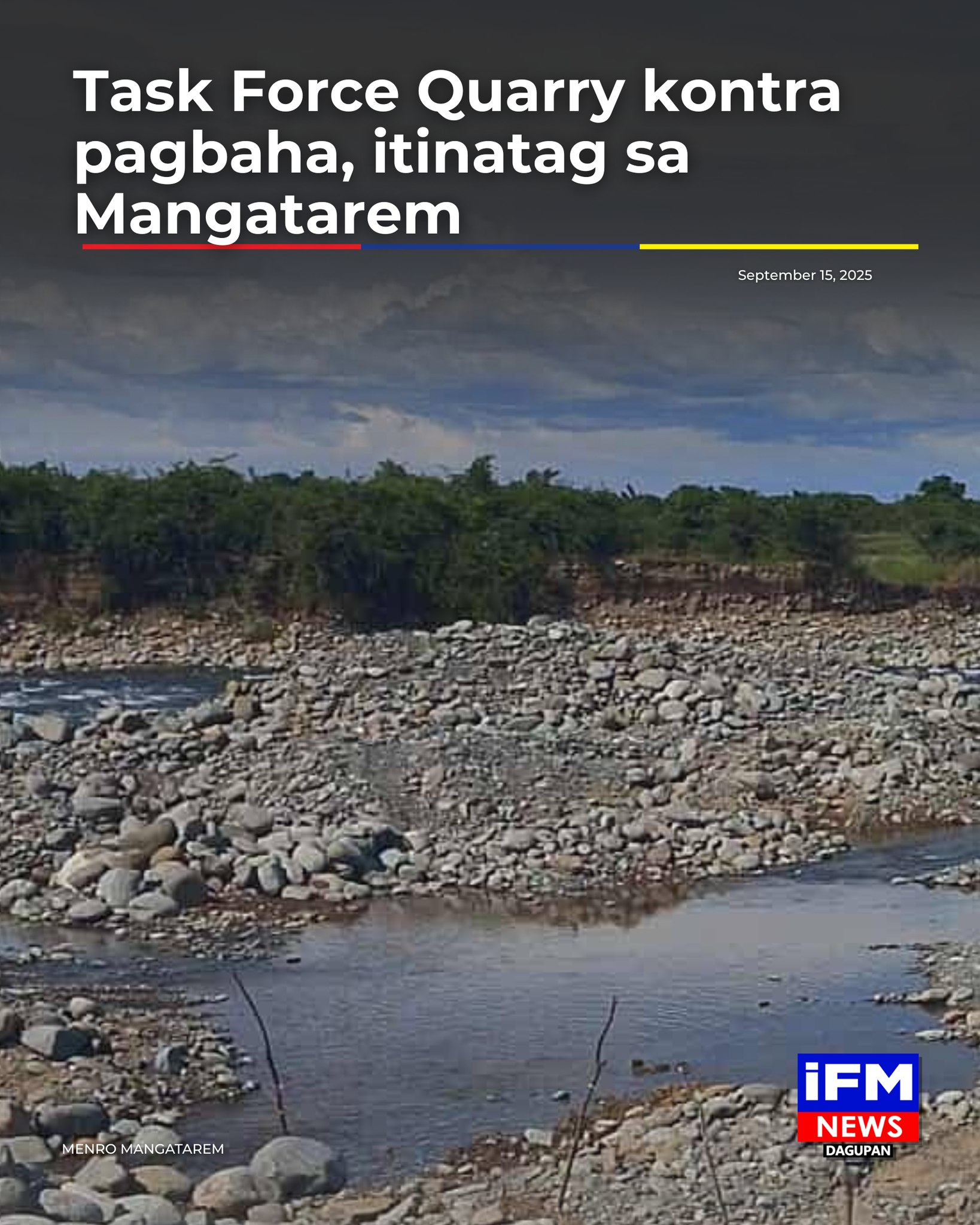 IFM Dagupan - Itinatag sa Mangatarem ang Task Force Quarry... | Facebook