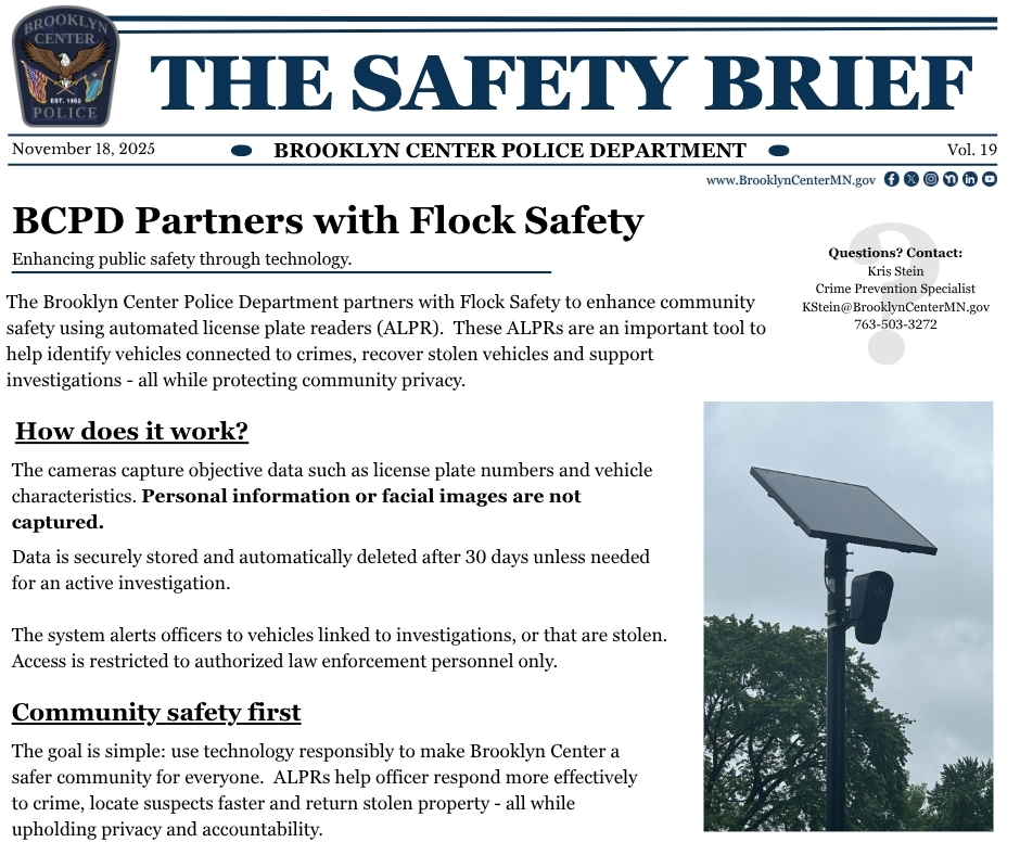 Brooklyn - 📰The Safety Brief Vol. 19 is here! 📰 Feature: BCPD Partners ...
