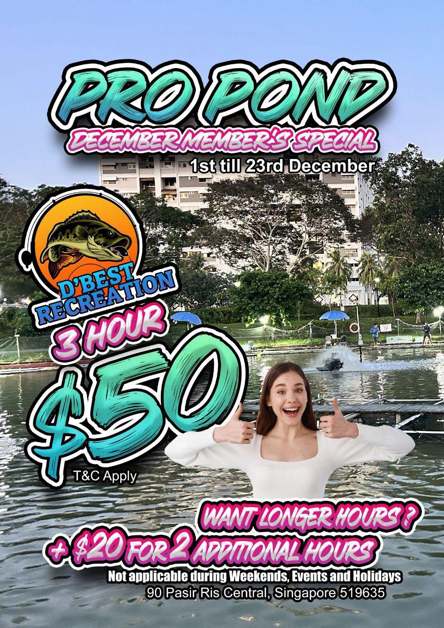 D'Best Fishing - ️ PRO POND💦 DECEMBER MEMBER’S SPECIAL ️... | Facebook