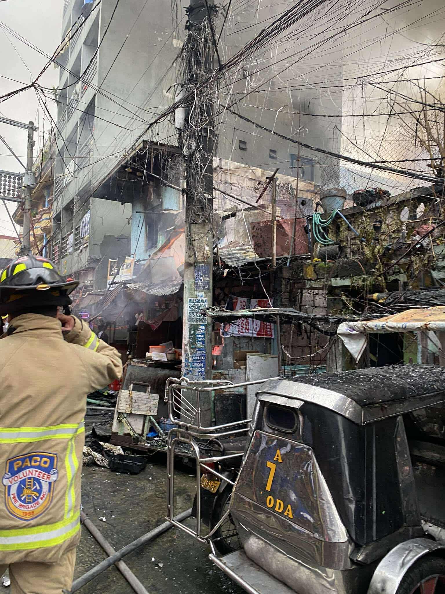 Philippine - Firefighters respond to a residential area along Baltazar ...