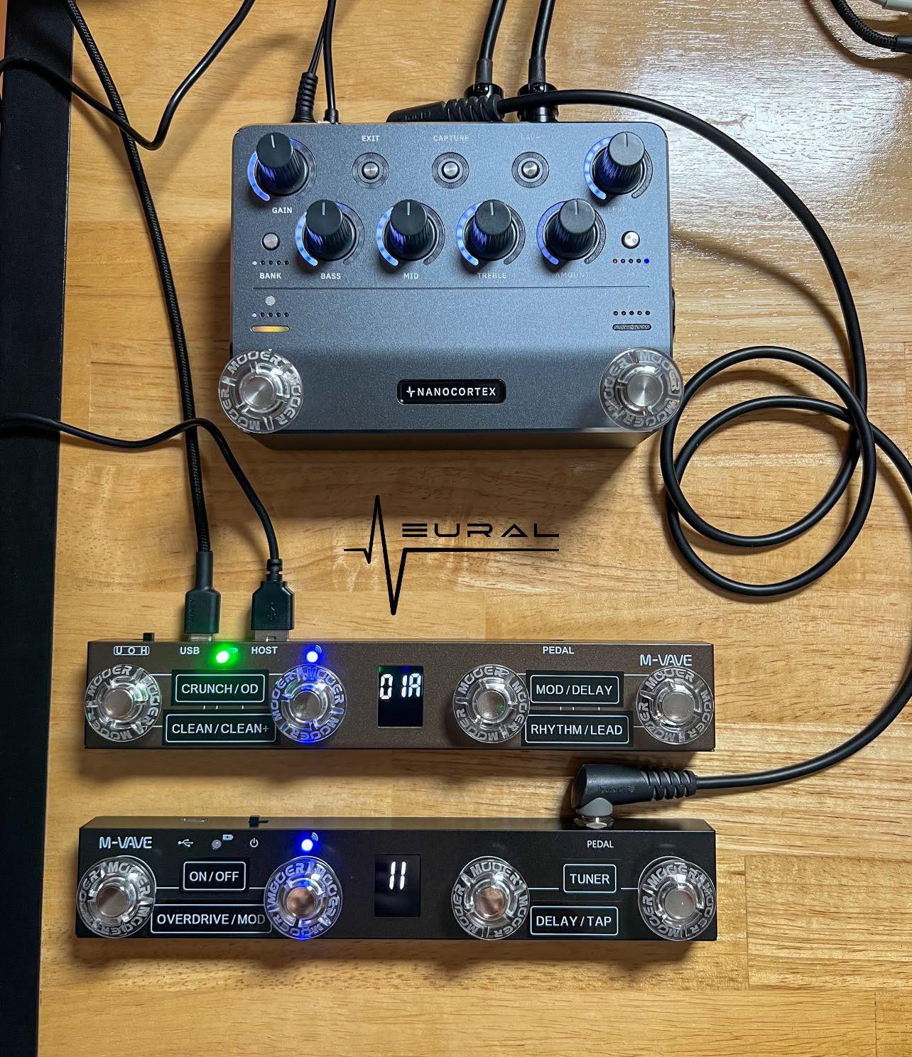 NanoCortex + Dual M-Vave Chocolate MIDI Foot Controller 📌Preset