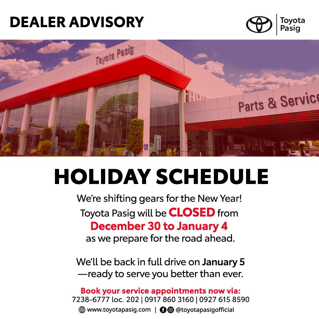 Toyota Pasig - In Toyota Pasig, we use Air Care, a one hour-service ...