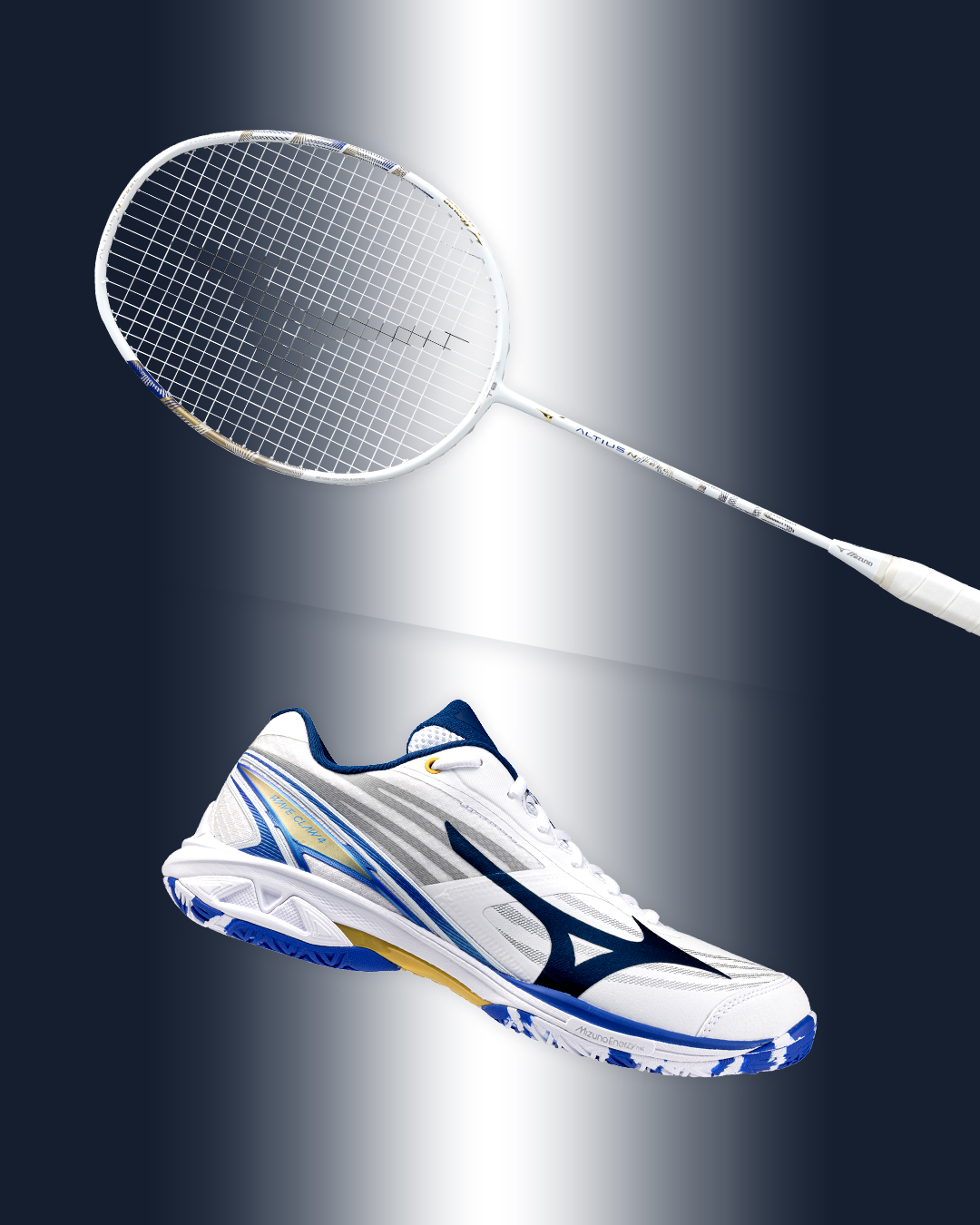 トーナメントバッグ　バドミントン ミズノ 63JD850495 TOURNAMENT BAG PRO Blue & Gold トーナメントバッグ 限定カラー
