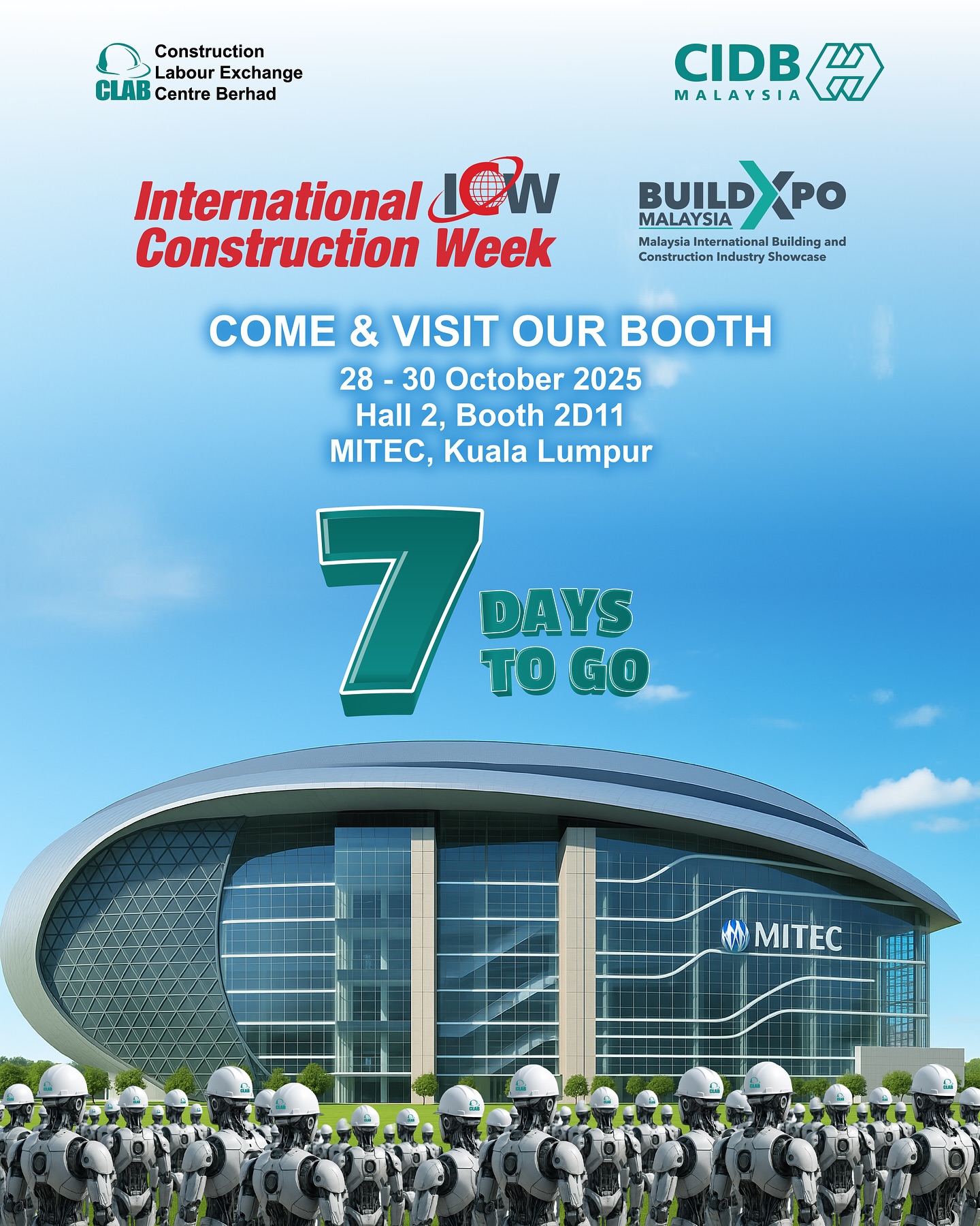 Construction - 7 DAYS TO GO! Join us at the International Construction ...