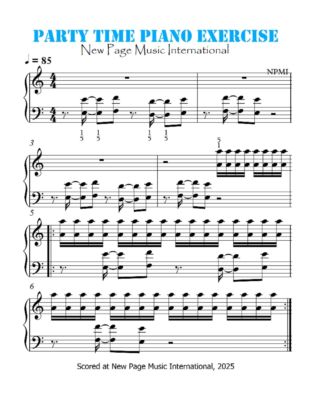 New - Party Time Piano Exercise 🎵 ️ ‎Party time is an uncountable noun ...