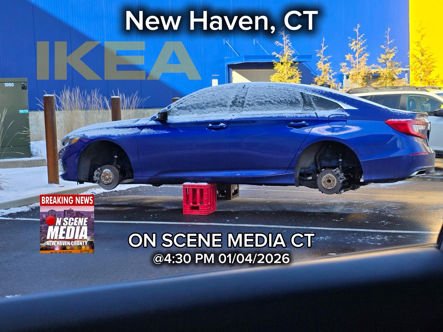 🚨Rims Stolen Off Car... - On Scene Media New Haven County | Facebook