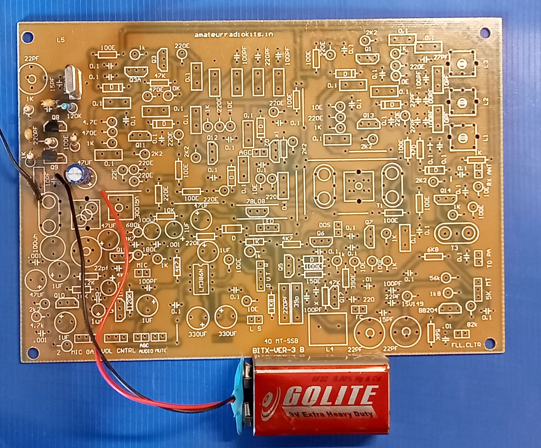 Amateur - The printed circuit board is of Bitx version 3B which was a ...