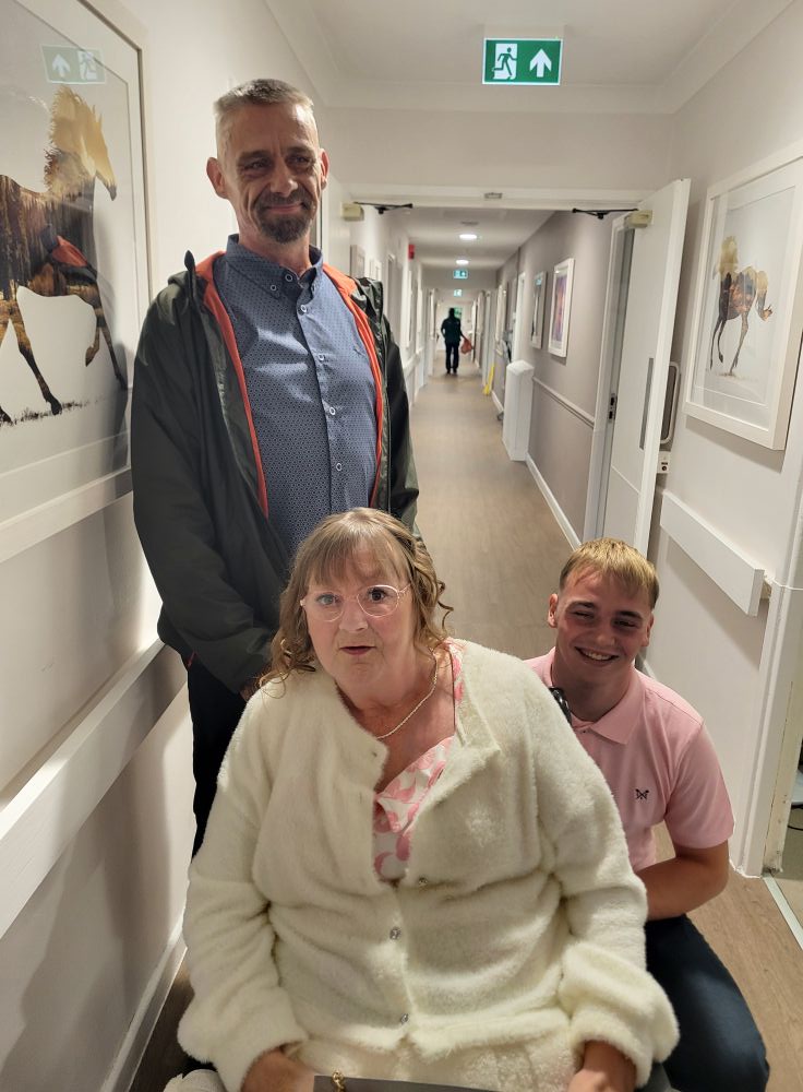 Castle - One of our residents all ready by our staff to go to a family ...