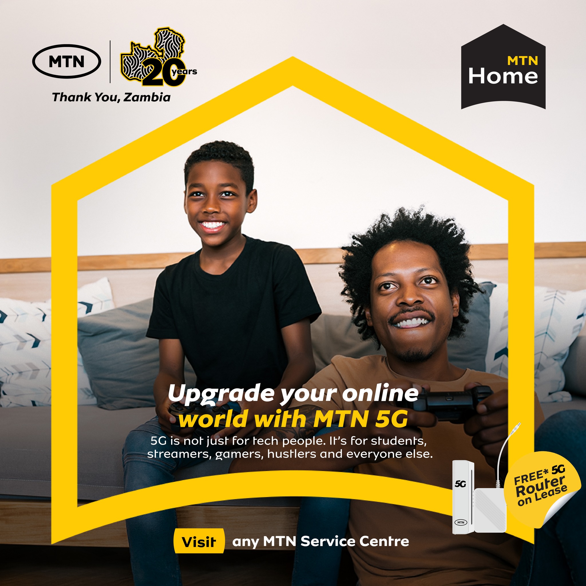 MTN Zambia - Get your 5G Router on lease today and enjoy... | Facebook
