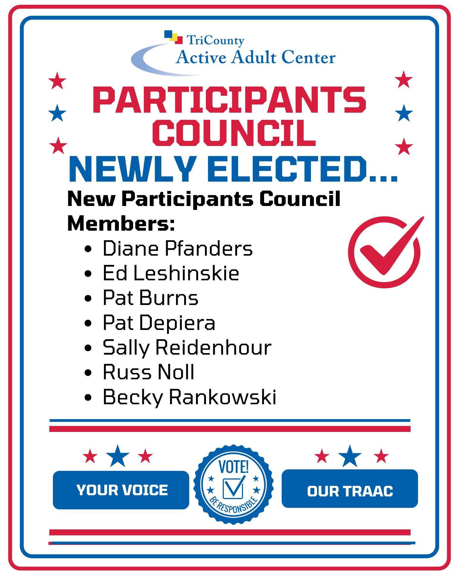 TriCounty - Congratulations to our newly elected Participants Council ...