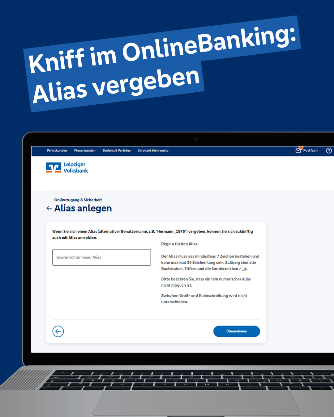 Leipziger - 🔐 Tschüss VR-Netkey – hallo Alias! Wussten Sie schon, dass ...