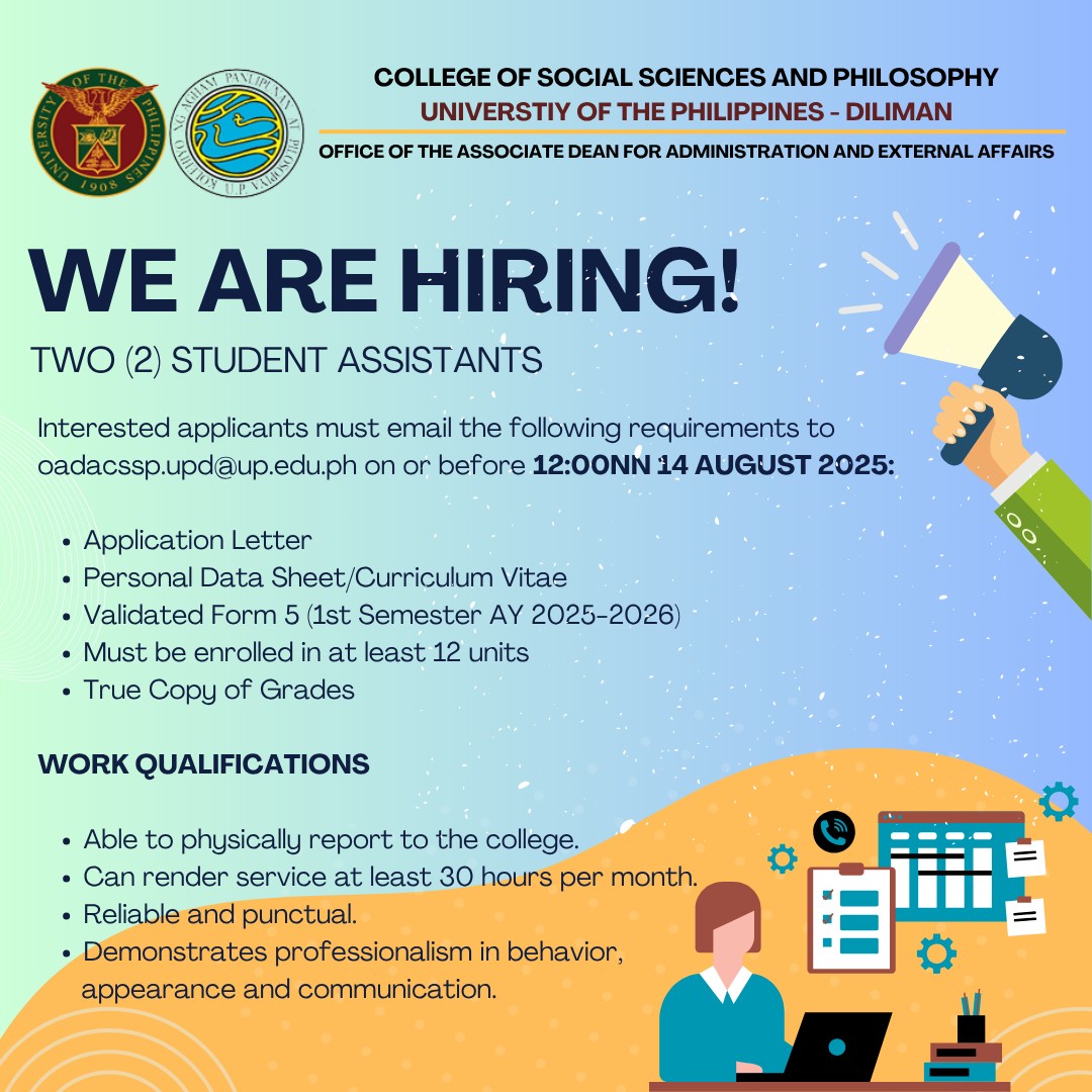 UP College... - UP College of Social Sciences and Philosophy
