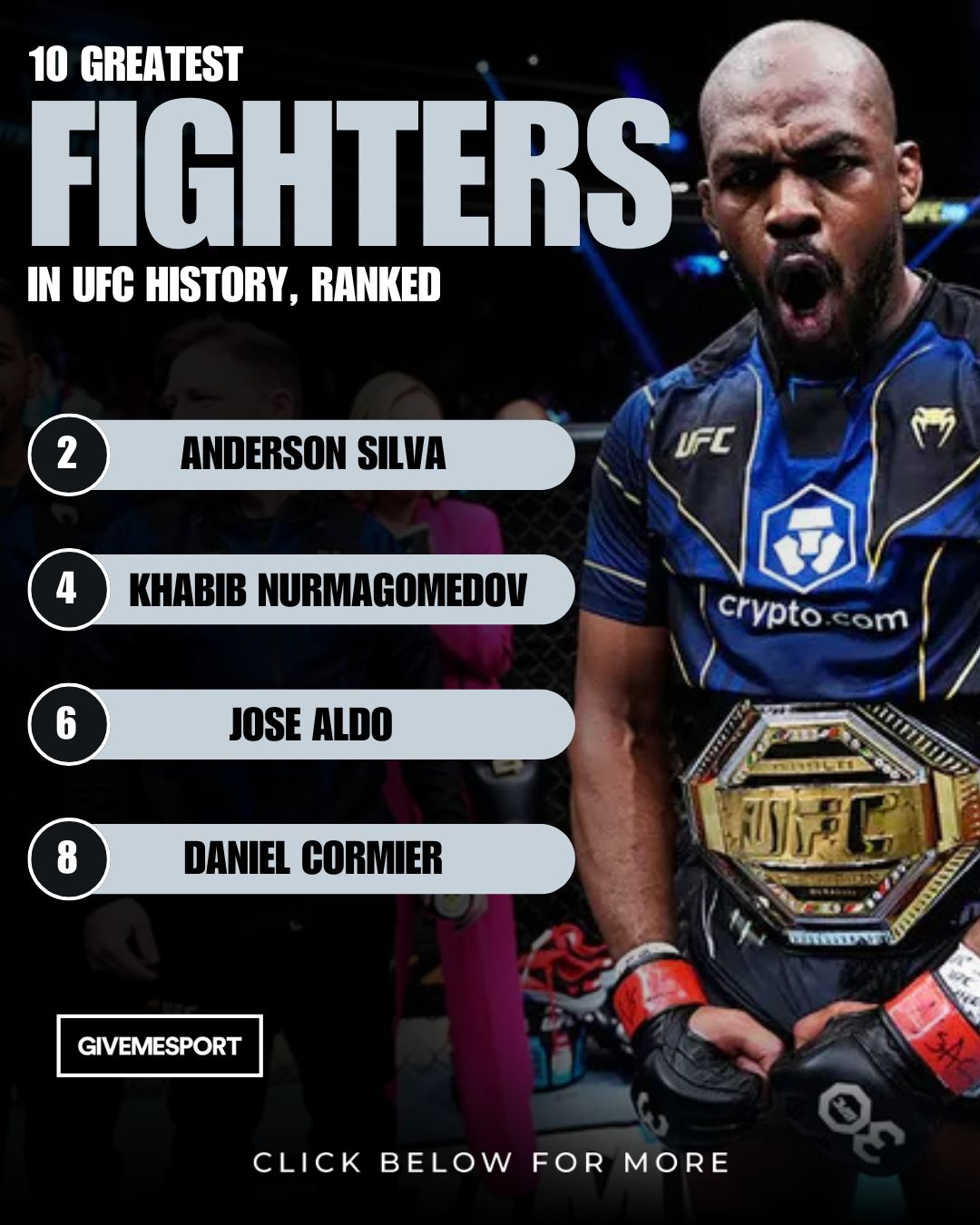 Givemesport - Who is the UFC GOAT? In any sport, it is a hotly ...
