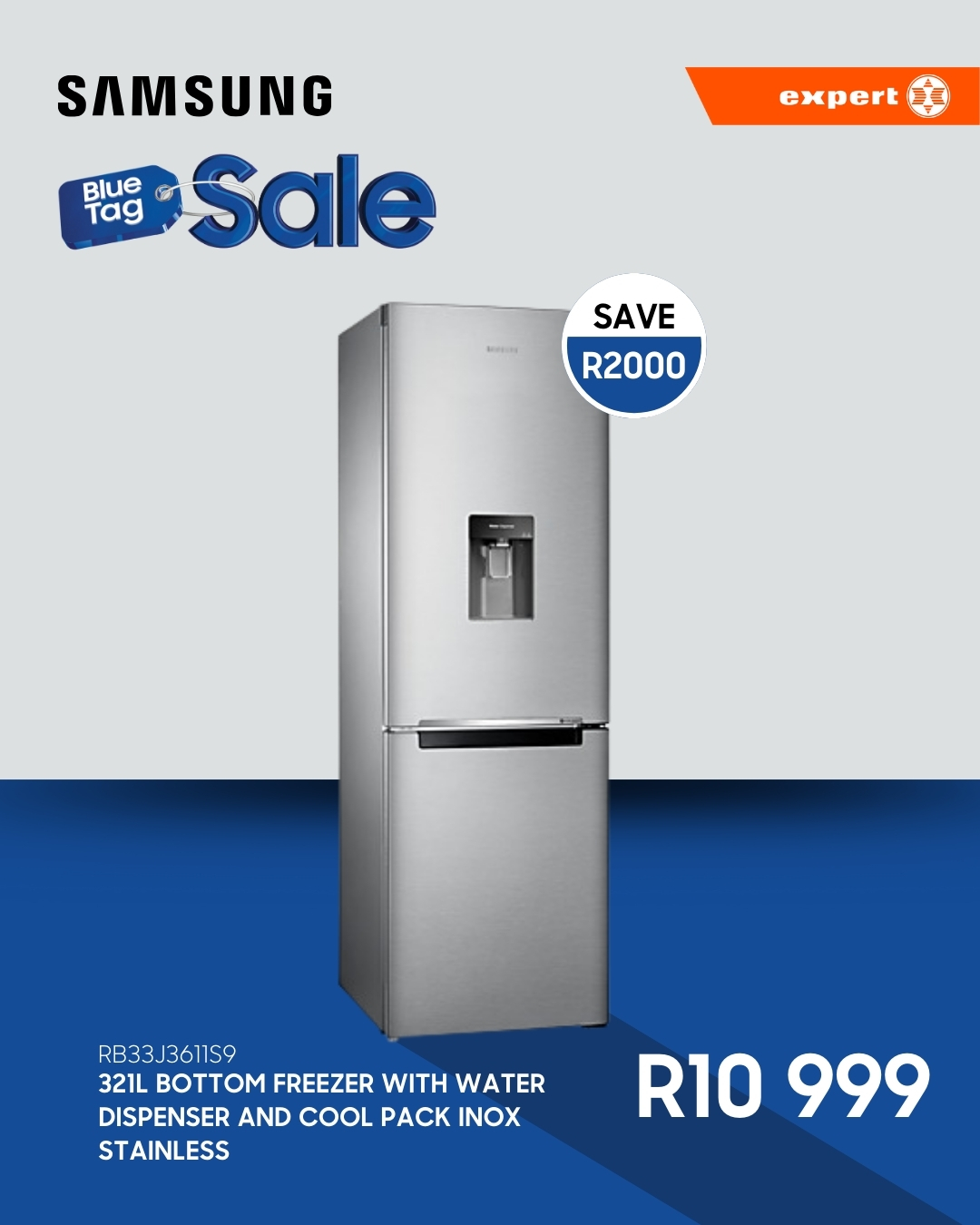 Expert - Upgrade your kitchen with the Samsung 321L Top Fridge Bottom ...