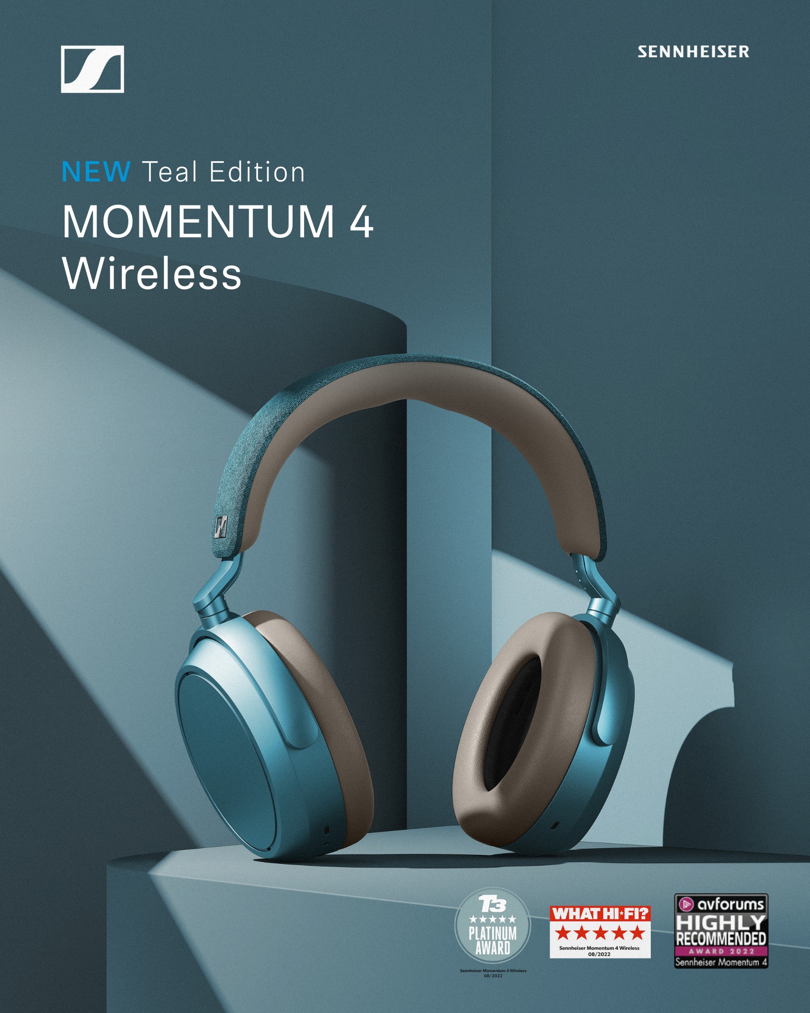 🎶 Introducing our new variant for the MOMENTUM 4 Wireless – Teal