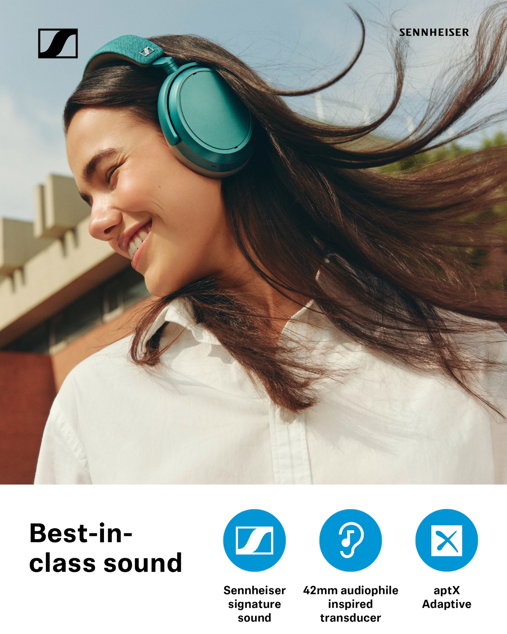 🎶 Introducing our new variant for the MOMENTUM 4 Wireless – Teal